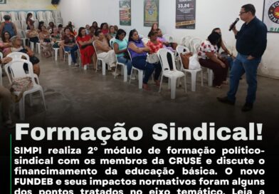 SIMPI realiza formação político sindical com os membros da CRUSE